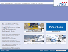 Tablet Screenshot of hagro-haustechnik.com